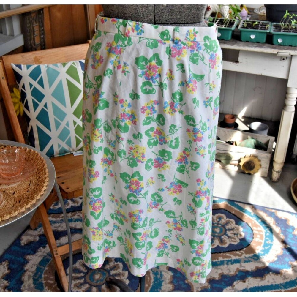 Vintage 1970s Gordons of Philadelphia Skirt High Waist Boho Mod Size Medium